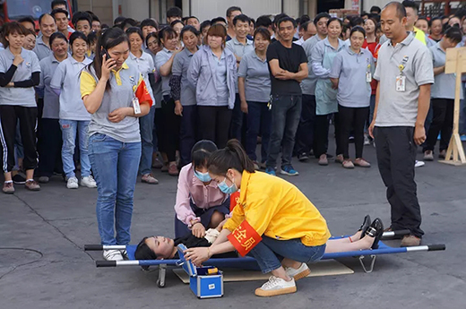 上Ｒ橛旁交7172019年上半年消防演习现场